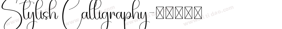 Stylish Calligraphy字体转换